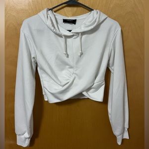 Women’s Twist-Front Cropped Hoodie
